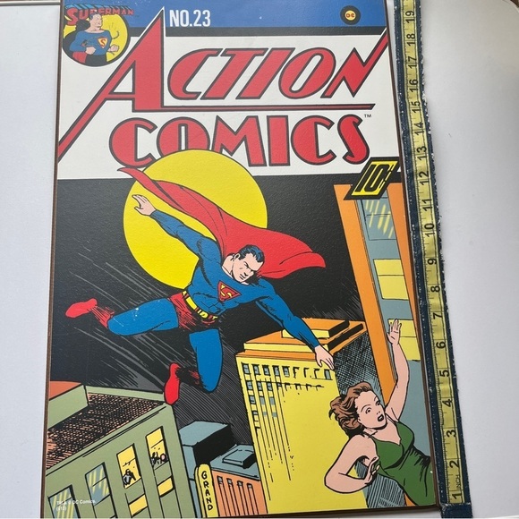 Marvel Clark Kent Superman Comics Group Wooden Hanging Art Board - Picture 5 of 8